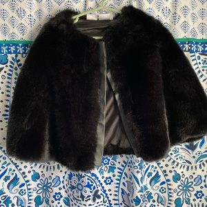 Kardashian kids faux fur cape